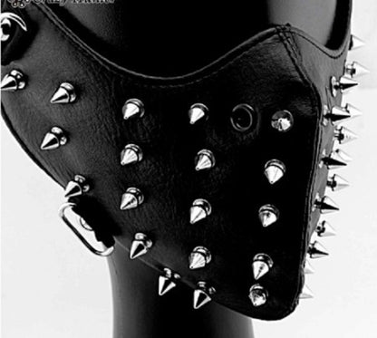 Studded Punk Skull Cycling Mask