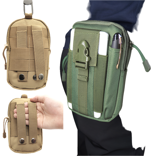 Outdoor Sports Molle Tactical Pocket Male 5.5 6 Inch Waterproof Mobile Phone Bag