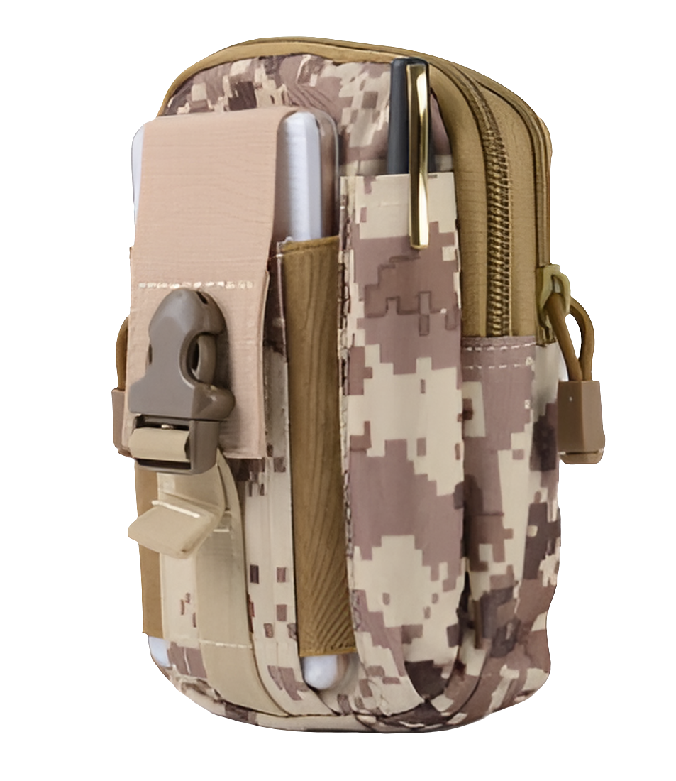 Outdoor Sports Molle Tactical Pocket Male 5.5 6 Inch Waterproof Mobile Phone Bag