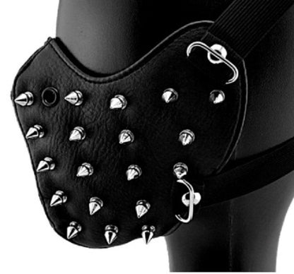 Studded Punk Skull Cycling Mask