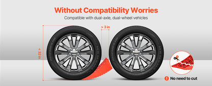 SucceBuy RV Camper Levelers 2-Pack – Wheel Chock Kit with Anti-Slip Mat & Bag